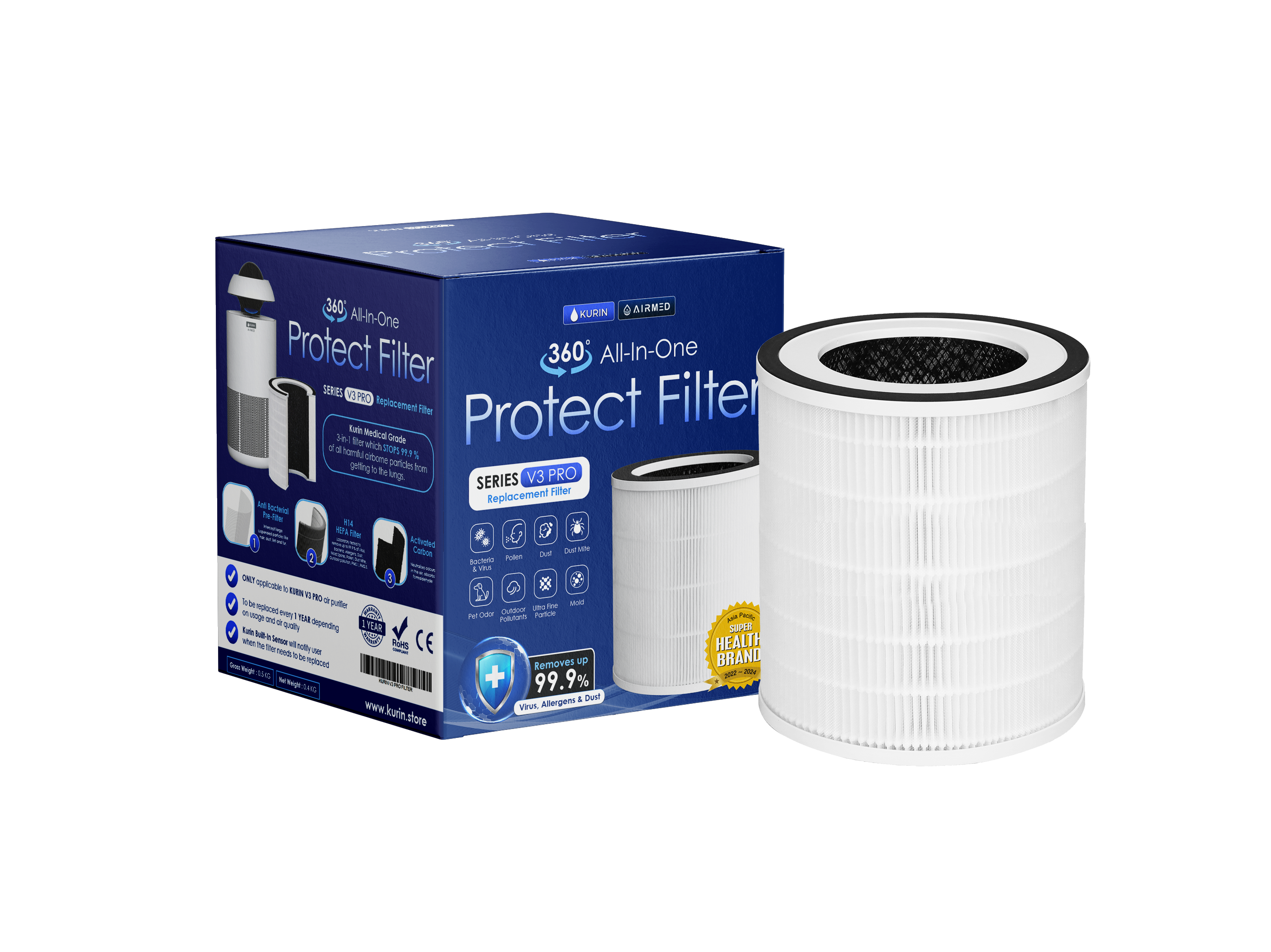 KURIN V3 Pro Filter Replacement
