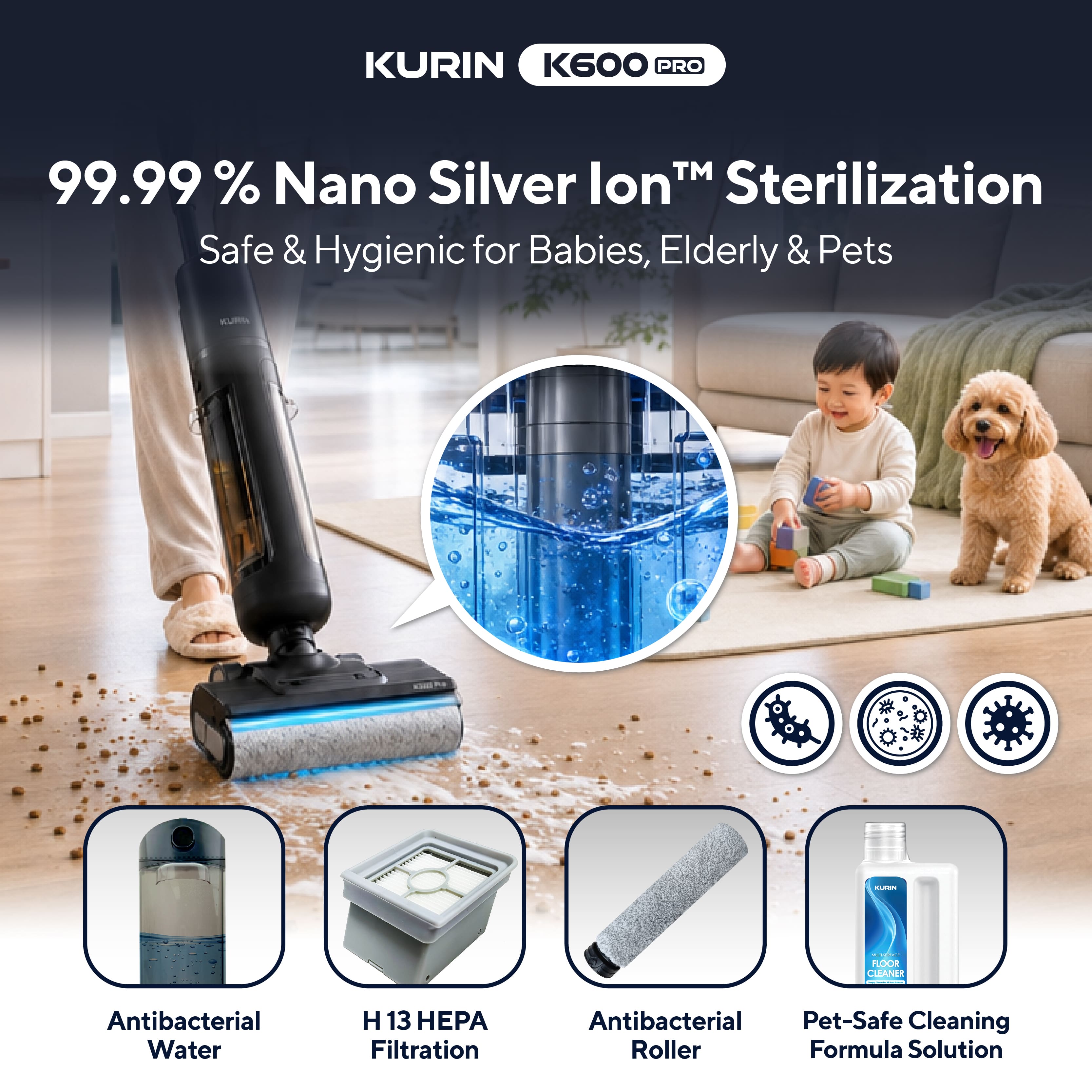 Kurin K600 Pro Floor Washer (NEW UPGRADE)